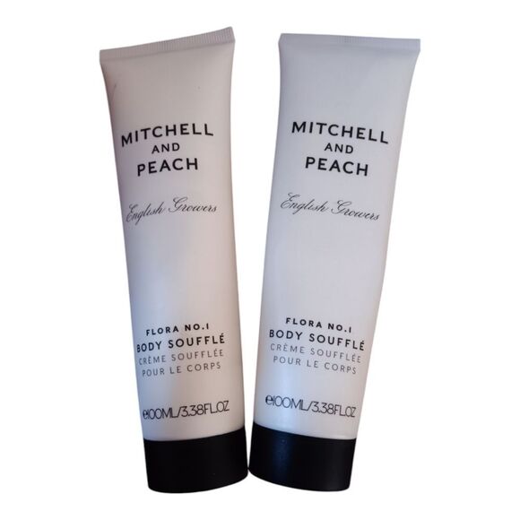 Mitchell and Peach English Growers Flora no 1 Body Souffle 100ml Set of 2 Sealed - Picture 1 of 4
